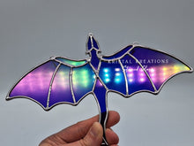 Load image into Gallery viewer, Stained Glass Flying Dragon Suncatcher
