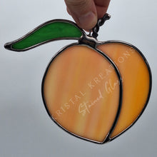 Load image into Gallery viewer, Peach Stained Glass Suncatcher