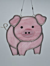 Load image into Gallery viewer, Pig Stained Glass Suncatcher