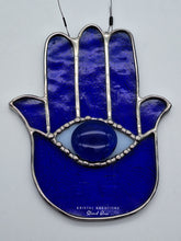 Load image into Gallery viewer, Hamsa Hand Stained Glass Suncatcher