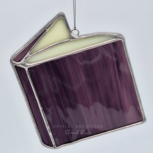 Load image into Gallery viewer, Book Stained Glass Suncatcher