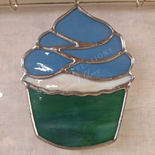 Load image into Gallery viewer, Cupcake Stained Glass Suncatcher