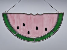 Load image into Gallery viewer, Watermelon Stained Glass Suncatcher