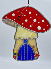 Load image into Gallery viewer, Mushroom Fairy House Suncatcher