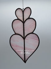 Load image into Gallery viewer, Stained Glass Hearts Suncatcher