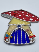 Load image into Gallery viewer, Mushroom Fairy House Suncatcher