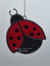 Load image into Gallery viewer, Stained Glass Ladybug Suncatcher