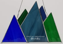 Load image into Gallery viewer, Mountain Stained Glass Suncatcher