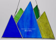 Load image into Gallery viewer, Mountain Stained Glass Suncatcher