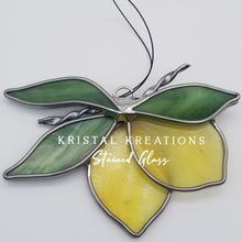 Load image into Gallery viewer, Lemon Stained Glass Suncatcher