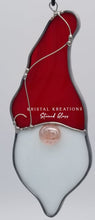 Load image into Gallery viewer, Christmas Gnome Stained Glass Ornament