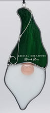 Load image into Gallery viewer, Christmas Gnome Stained Glass Ornament