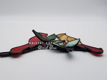 Load image into Gallery viewer, Cardinal Pair Stained Glass Suncatcher