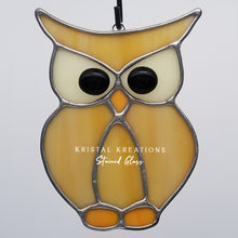 Load image into Gallery viewer, Owl Stained Glass Suncatcher