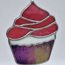 Load image into Gallery viewer, Cupcake Stained Glass Suncatcher

