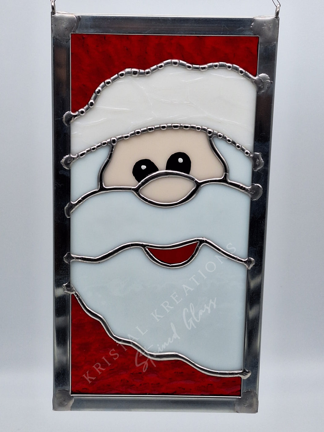 Mini Santa Stained Glass Panel – Kristal Kreations