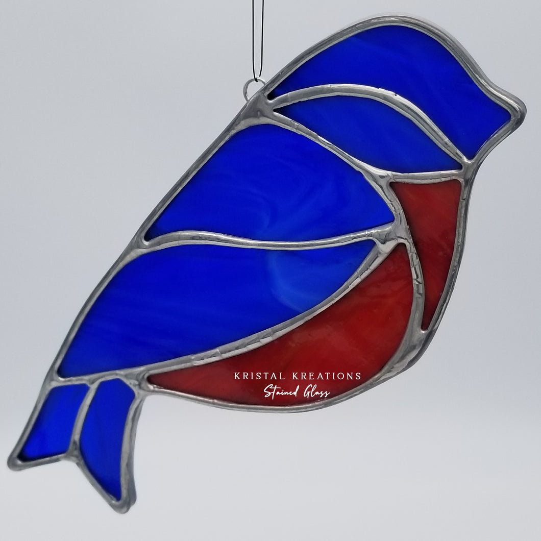 Robin Stained Glass Suncatcher