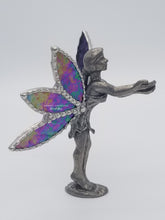 Load image into Gallery viewer, Pretty Pixie with Purple Iridescent Stained Glass Wings
