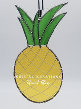 Load image into Gallery viewer, Pineapple Stained Glass Suncatcher
