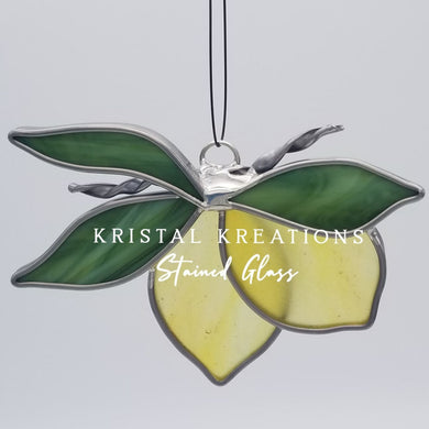 Lemon Stained Glass Suncatcher