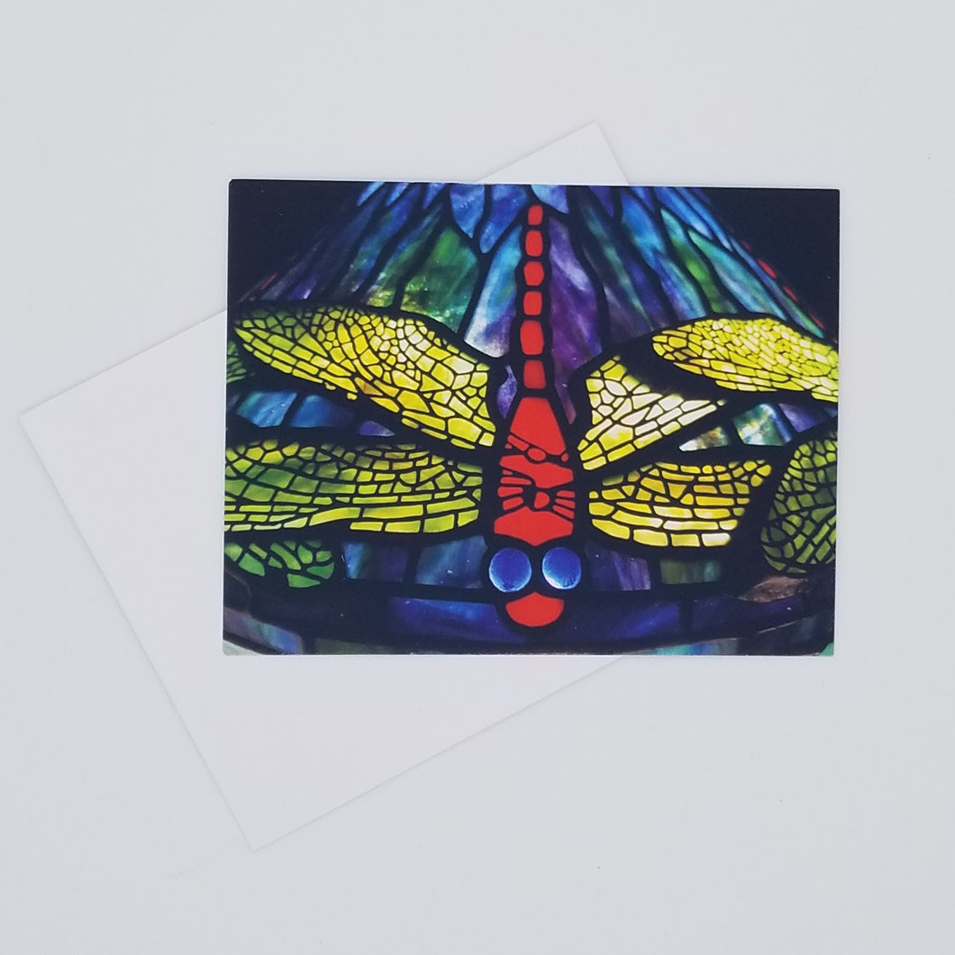 Kristal Kreations Dragonfly Lamp Post Card