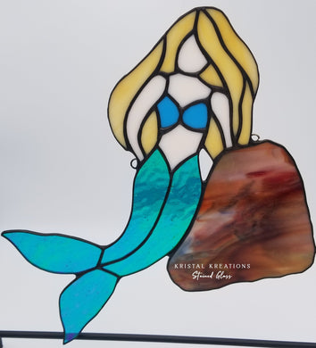 Mermaid Stained Glass Suncatcher