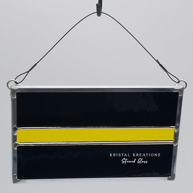 Thin Gold Line Stained Glass Suncatcher